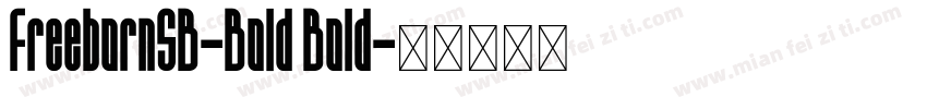 FreebornSB-Bold Bold字体转换